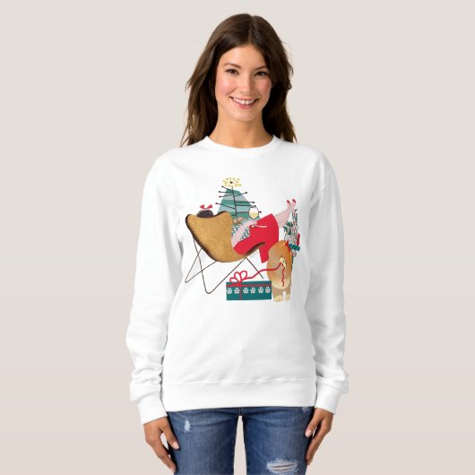 Sweatshirt VACANCES DE RECHERCHE - Chow Chow (Devant entier)