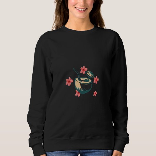 Sweatshirt Vacances d'été à la noix de coco (Devant)