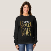 Sweatshirt Vacances d'été de bébé de plage (Devant entier)