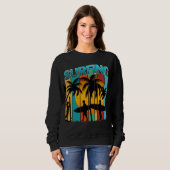 Sweatshirt vacances d'été de surf (Devant entier)