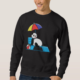 Sweatshirt Vacances d'été pour animaux sauvages chinois Panda