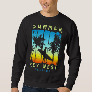 Sweatshirt Vacances en famille Floride Key West Sunset Beach