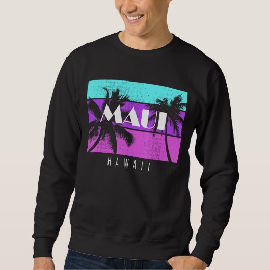 Sweatshirt Vacances en famille Hawaii Maui Sunset Beach (Devant)