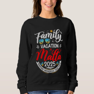 Sweatshirt Vacances en famille Malte 2025 Vacances d'été corr