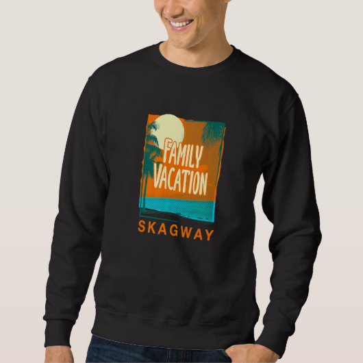 Sweatshirt Vacances en famille Skagway Beach Alaska Beach Bum (Devant)