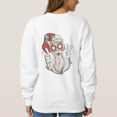 Sweatshirt Vacances hippies Noël Super Père Noël (Dos)