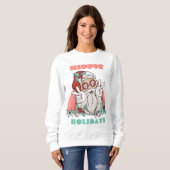Sweatshirt Vacances hippies Noël Super Père Noël (Devant entier)