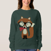 Sweatshirt Vacances Hipster Renard Brown (Devant)