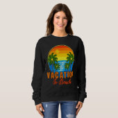 Sweatshirt Vacances Plage En Famille (Devant entier)