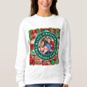 Sweatshirt Vacances traditionnelles rouges et vertes (Devant)