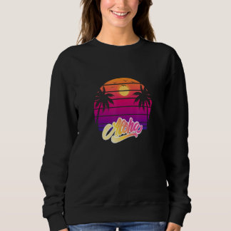 Sweatshirt vacances tropicales de plage aloha