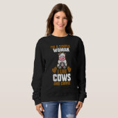 Sweatshirt Vache de café (Devant entier)