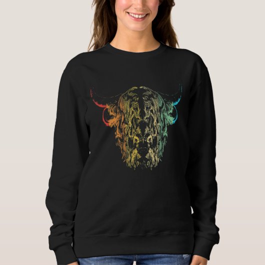 Sweatshirt Vache de Highland (Devant)