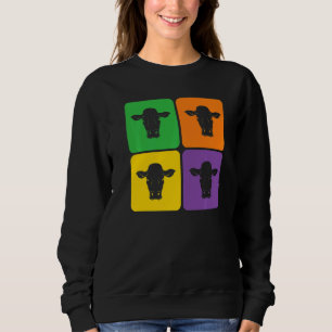 Sweatshirt Vache d'élevage agricole Fermier Vache d'élevage 1