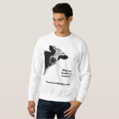 Sweatshirt Vache drôle (Devant entier)