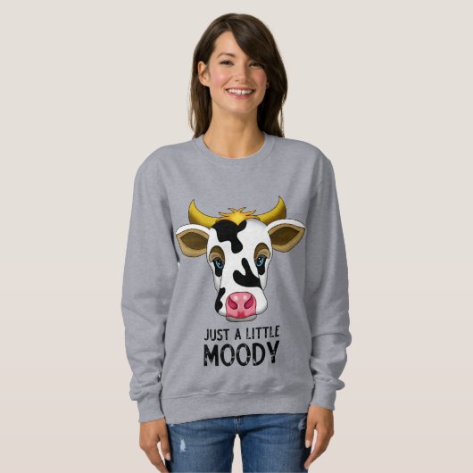 Sweatshirt Vache mûre | Juste un petit morceau de grunge (Devant entier)