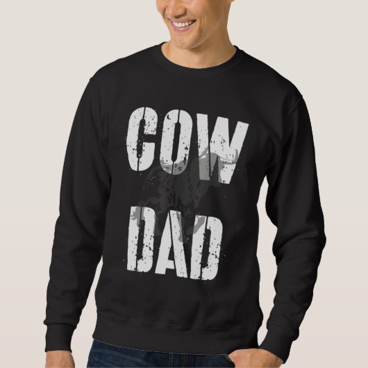 Sweatshirt Vache papa fermier (Devant)