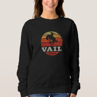 Sweatshirt Vail CO Vintage Pays Ouest Rétro