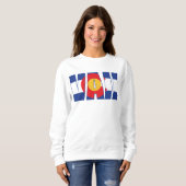 Sweatshirt Vail dans le drapeau du Colorado (Devant entier)