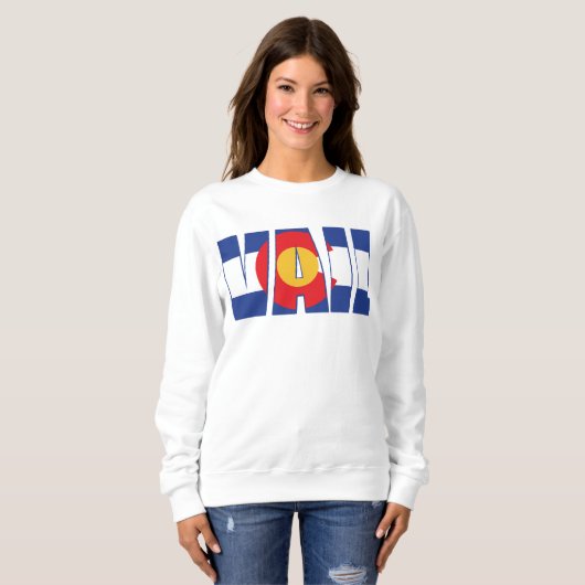Sweatshirt Vail dans le drapeau du Colorado (Devant entier)