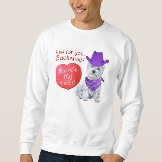 Sweatshirt Valentin Cowboy Westie (Devant)
