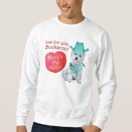 Sweatshirt Valentin Cowboy Westie (Devant)