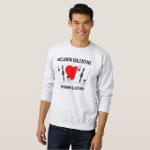 Sweatshirt Valentine BLACK REEN KING CARTES DE JEU Couples (Devant entier)