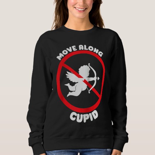 Sweatshirt Valentine Cupid Anti Valentines Day Anti Valentin (Devant)