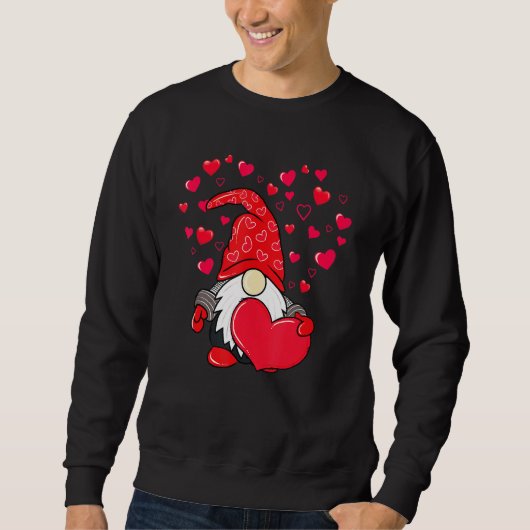 Sweatshirt Valentine Gnome Love Heart Happy Valentines Day Wo (Devant)