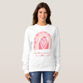 Sweatshirt valentine pour toujours (Devant entier)