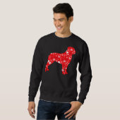Sweatshirt Valentines Correspondant Couple Coeurs d'Amour Rot (Devant entier)