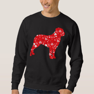 Sweatshirt Valentines Correspondant Couple Coeurs d'Amour Rot