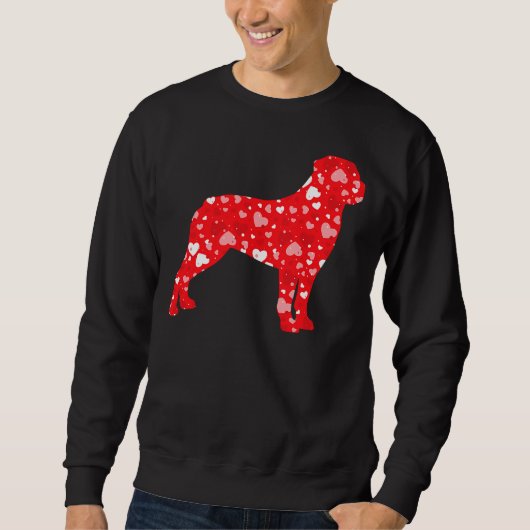 Sweatshirt Valentines Correspondant Couple Coeurs d'Amour Rot (Devant)