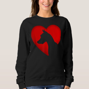 Sweatshirt Valentines Day Coeurs rétro Doberman Chien Chien C