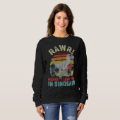 Sweatshirt Valentines Day Dinosaur Rex Valentine Rawr I Love  (Devant entier)