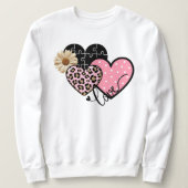 Sweatshirt Valentine's Day heart sweater (Design devant)