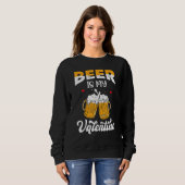 Sweatshirt Valentine's Day Joke Pun - Beer Is My Valentine_1 (Devant entier)