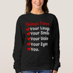 Sweatshirt Valentines Day Love Dire Coeur Pour Lui Ses Hommes
