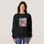 Sweatshirt Valentine's Day Love Heart Butterfly Girlfriend Fi (Devant entier)