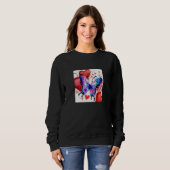 Sweatshirt Valentine's Day Love Heart Butterfly Girlfriend Fi (Devant entier)