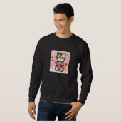 Sweatshirt Valentine's Day Love Heart Cat Teddy Girlfriend Fi (Devant entier)