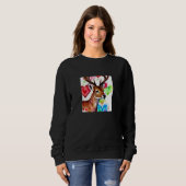 Sweatshirt Valentine's Day Love Heart Cute Deer Girlfriend Fi (Devant entier)