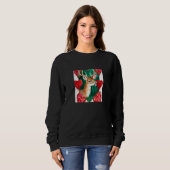 Sweatshirt Valentine's Day Love Heart Cute Deer Girlfriend Fi (Devant entier)