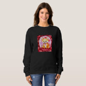 Sweatshirt Valentine's Day Love Heart Fox Teddy Girlfriend Fi (Devant entier)