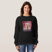 Sweatshirt Valentine's Day Love Heart Fox Teddy Girlfriend Fi (Devant entier)