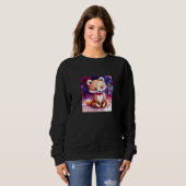 Sweatshirt Valentine's Day Love Heart Fox Teddy Girlfriend Fi (Devant entier)