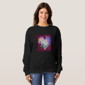 Sweatshirt Valentine's Day Love Heart Girlfriend Fiancée Wife (Devant entier)