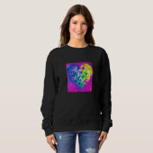 Sweatshirt Valentine's Day Love Heart Girlfriend Fiancée Wife (Devant entier)