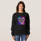 Sweatshirt Valentine's Day Love Heart Girlfriend Fiancée Wife (Devant entier)