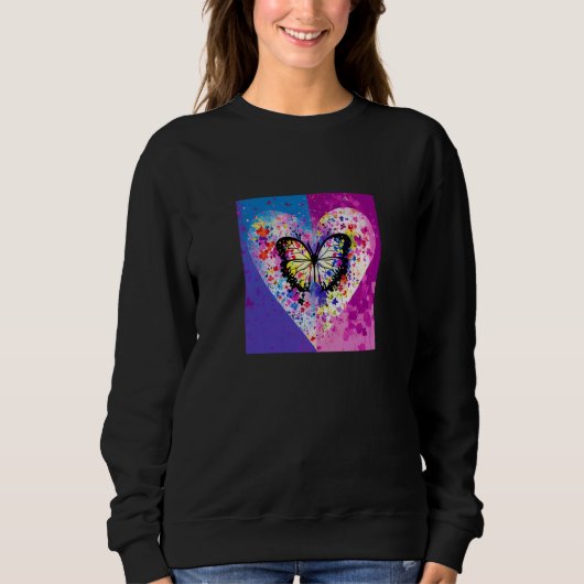 Sweatshirt Valentine's Day Love Heart Girlfriend Fiancée Wife (Devant)